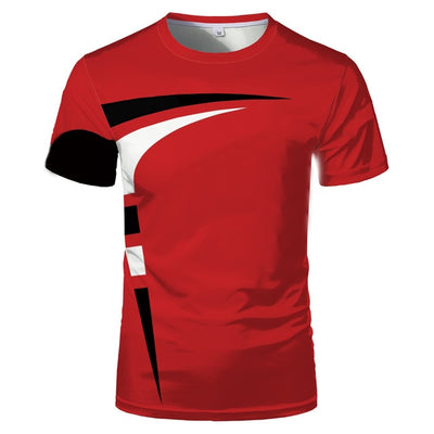 Fashion 3D  short-sleeved round neck T-shirt