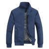 Autumn Winter Casual Solid Fashion Slim Bomber Jacket Men Overcoat