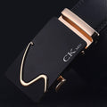 Brand Genuine men's Leather Fashion Automatic Buckle Belts