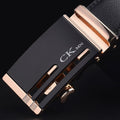Brand Genuine men's Leather Fashion Automatic Buckle Belts