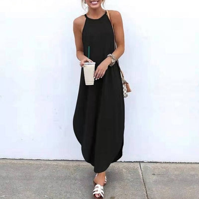 A-Line Sleeveless Beach Fashion Dress