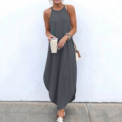 A-Line Sleeveless Beach Fashion Dress