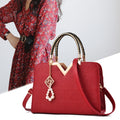 Top-handle Embroidery Crossbody Bag Shoulder Bag Lady Simple Style
