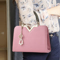 Top-handle Embroidery Crossbody Bag Shoulder Bag Lady Simple Style