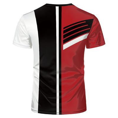 Fashion 3D  short-sleeved round neck T-shirt