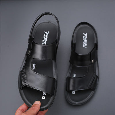 Casual Leather Sandal Slipper