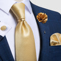 Luxury Men's Ties Silk Jacquard Woven Men Necktie Ring Brooch Cufflinks Hanky Set
