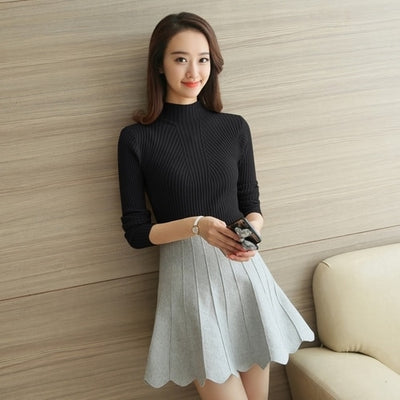 Fashion Winter Long Sleeve Turtleneck Pullovers Sweaters
