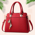Top-handle Embroidery Crossbody Bag Shoulder Bag Lady Simple Style