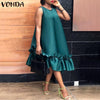 Bohemian Vintage Solid Maxi Long Loose Dresses
