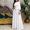 Vintage Bow Tie Maxi Elegant Long Dress