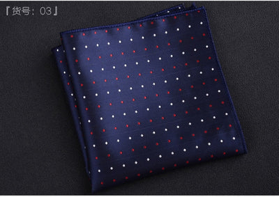Fashion pocket square luxury paisley striped