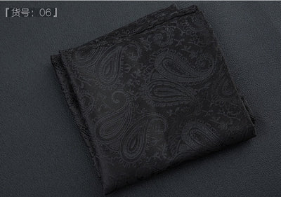 Fashion pocket square luxury paisley striped