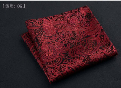Fashion pocket square luxury paisley striped