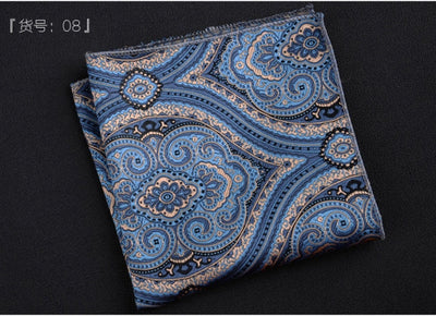 Fashion pocket square luxury paisley striped