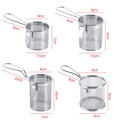 Stainless Steel Hot Frying Fried Basket Sieve Mesh