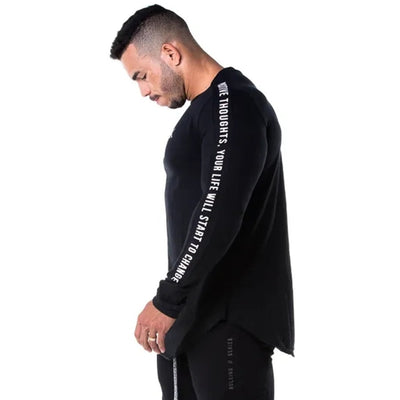 Bodybuilding Long sleeve Fitness Workout Tops Jogger