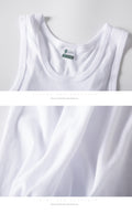 3pcs / 100% Cotton Mens Sleeveless Tank Top Solid Muscle Vest Undershirts Singlets