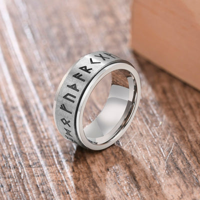 Spinner Stress Release Stainless Steel Ring -6/8mm