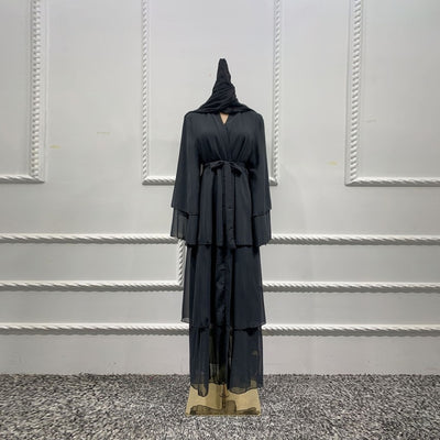 Hijab Chiffon Open Abaya Kaftan