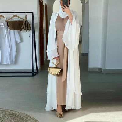 Hijab Chiffon Open Abaya Kaftan