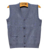 Men's Knitted Waistcoat Cardigan Wool Sleeveless Coats
