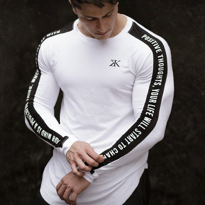 Bodybuilding Long sleeve Fitness Workout Tops Jogger