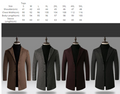 Slim Fit Long Winter Trench  Coats for Men